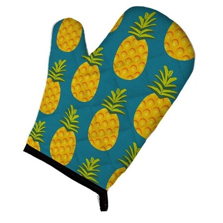 Carolines Treasures Carolines Treasures BB5145OVMT Pineapples on Teal Oven Mitt BB5145OVMT